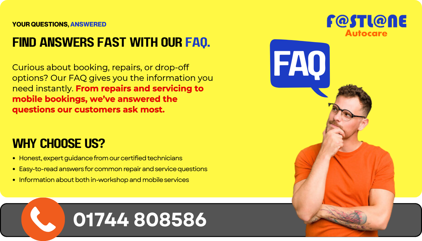 FAQ About Car Repairs In St Helens, Merseyside FAQ about car repairs in St Helens and Merseyside : Fastlane Autocare Answers